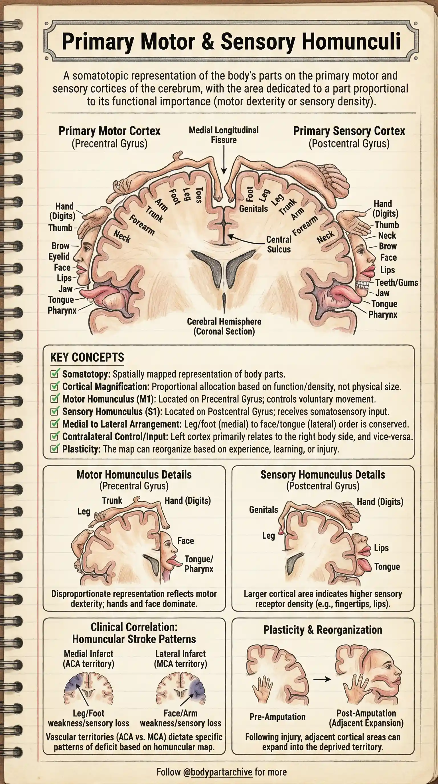 Motor & Sensory Homunculi