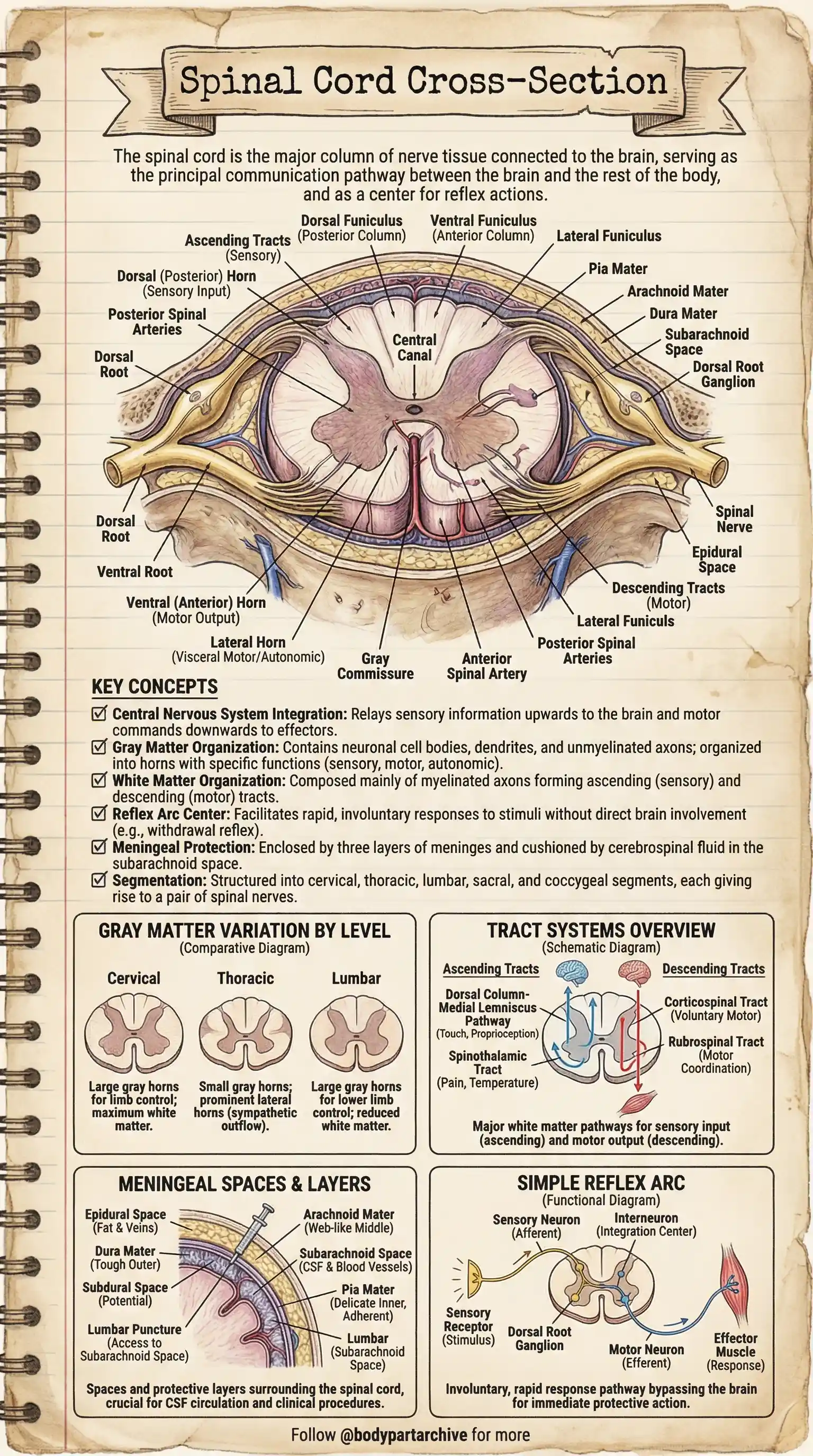 Spinal Cord Cross-Section